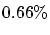$0.66\%$