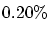 $0.20\%$