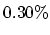 $0.30\%$